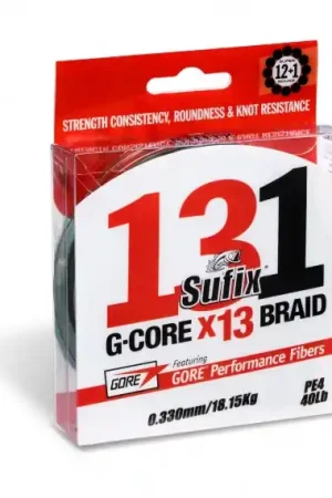 Jusqu'à Épuisement Des Stocks Sufix 131 G-Core Braid 150m Green, 0,285mm