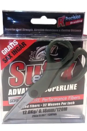 Offre Exclusive Sufix 832 Braid 120m w. scissors Lime 0,18 mm