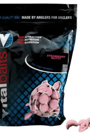 Jusqu'à Épuisement Des Stocks Vital Baits Boilies Strawberry Nutty 14mm 5 kg
