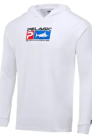 Pelagic Aquatek Deluxe Hoody White - S Commande En Gros
