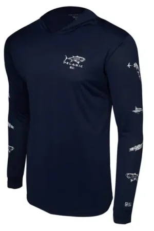 Dernière Chance Pelagic AquaTek Hooded - Gyotaku NVY - L
