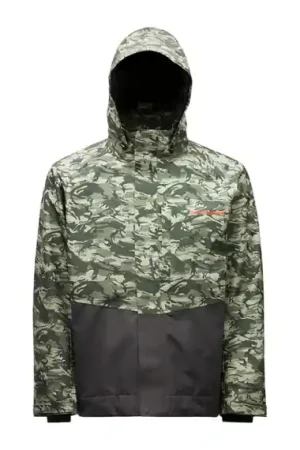Grundéns Downrigger Gore-Tex Jacket Refraction Camo Green/Anchor - L Dernier Modèle