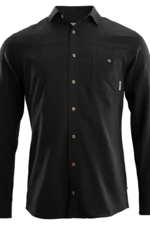 Aclima Wool Woven Wool Shirt Men Jet Black M Marque