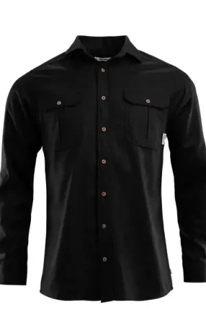 Prix Cassé Aclima LeisureWool Reborn woolshirt Dark Grey Melange L