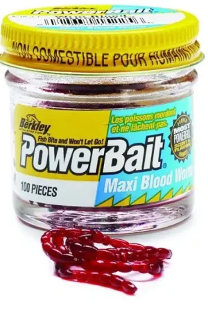 Livraison Express Power Bait bloodworms Maxi Blood Red