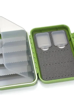 Nouveauté C&F Design Medium 2-Row WP Tube Fly Case w 5 Comp (CF-2405H) Olive