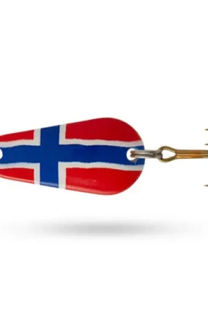 Acheter En Ligne Sølvkroken Classic Norges Flagga - 32mm 7g