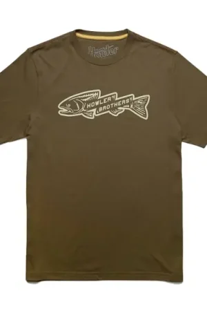 Prix Bas Howler Bro's T-Shirt Trout Bolt Ivy Green - XXL