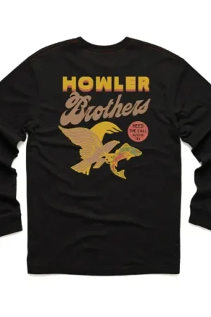 Howler Bro's Longsleeve T-Shirt Osprey Prey Black - L Usine Directe