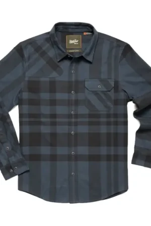Howler Bro's Harker's Flannel Mega Plaid Petrol - M Expédié Aujourd'hui