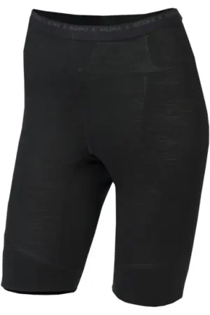 Seulement Aujourd'hui Aclima LightWool 140 Shorts Long W's Jet Black - L