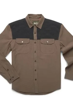 Howler Quintana Quilted Flannel Morel Fleck / Antique Black S Dernier Modèle