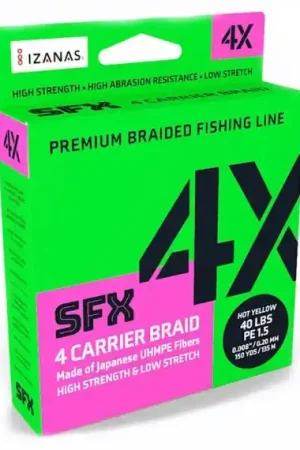 Meilleur Choix SFX 4X Braid Hot Yellow 137m - 0,330mm