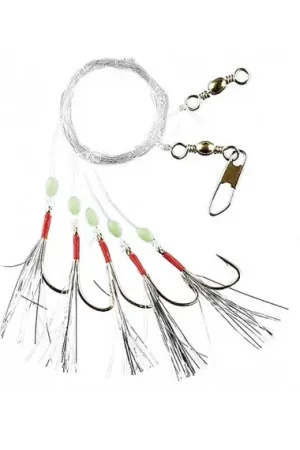Fladen Sundet Herring 5 Hooks size 1/0, Silver Top Vente