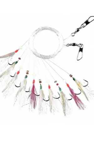 Prix Promo Fladen Sabiki Rigg 7 Hooks size 4