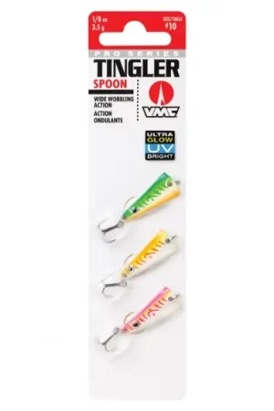 VMC Tingler Spoon Kit 3,5g (3pcs) - Glow UV Expédié Aujourd'hui