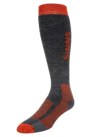 Livraison Express Simms Merino Midweight OTC Sock Carbon - M