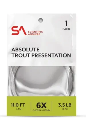 SA Absolute Trout Presentation Leader 14' 5X (0,15 mm) Solde