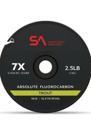 SA Absolute Fluorocarbon Trout Tippet Material 7X (0,10 mm) Nouvel Arrivage