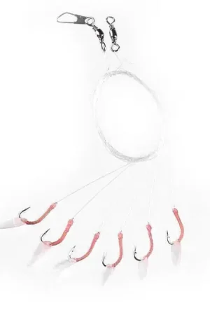 Offre Exclusive Fladen Pink Sabiki 6 Hook Size 6