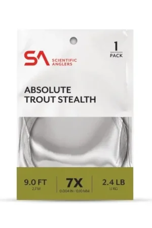 SA Absolute Trout Finesse Leader 10' 4X (0,18 mm) Authentique