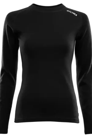 Aclima WarmWool Crew Neck Shirt Woman, Jet Black - XXL Nouvel Arrivage