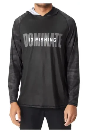 Meilleure Vente 13 Fishing Long Sleeve Hooded Shirt Noire - XXL