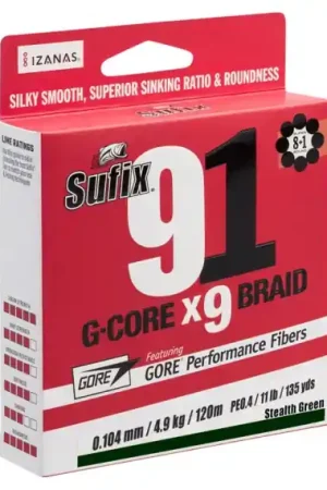 Marque Sufix 91 Braid Lo-Vis Green 150m 0,235mm 14,5kg
