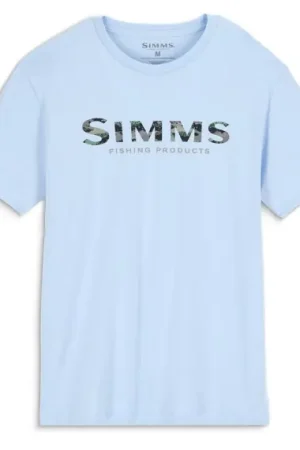 Achetez Aujourd'hui Simms Shroud Fill Logo T-Shirt Sky Blue - XL