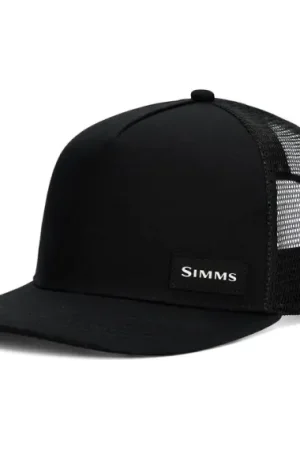 Bon Marché Simms High Crown Flatbill Black