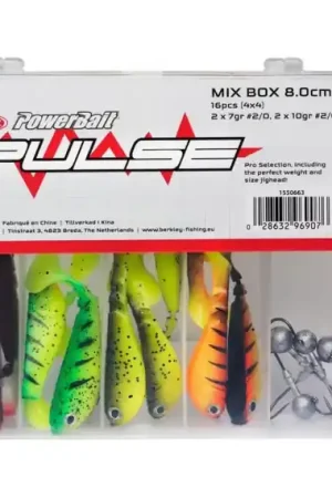 Berkley Pulse Shad Box 8cm inkl. Jiggskallar Affaire À Saisir