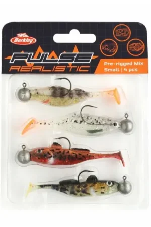 Berkley Pulse Realistic Pre-Rigged Mix Small (4-pack) Paiement Sécurisé