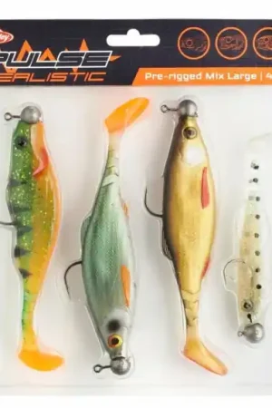 Commander Vite Berkley Pulse Realistic Pre-Rigged Mix Large (4-pack)