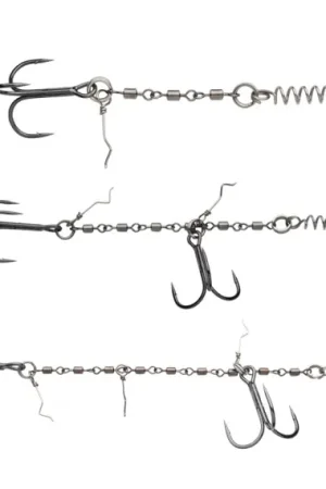 Abu Garcia Beast Chain Stinger Medium 1/0 - 2pcs Expédié Aujourd'hui