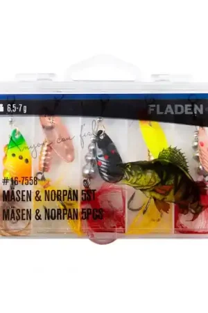 Fladen Mäsen & Norpan 5pcs 6,5-7g In Plastic Box Usine Directe