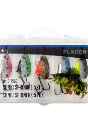 Commander Maintenant Fladen Sonic Spinners 5g 5pcs In Plastic Box