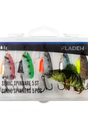 Meilleure Vente Fladen Sonic Spinners 8g 5pcs In Plastic Box