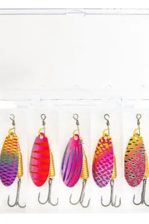 Jusqu'à Épuisement Des Stocks Fladen Rainbow Shineer Spinner 8g 55mm - 5-pack