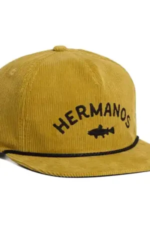Howler Bro's Unstructured Snapback Hats Hermanos - Old Gold Corduroy Offre Exclusive