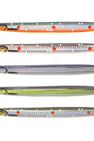 Savage Gear 3D Line Thru Sandeel 13,5cm, 23g - Red Black Bon Marché