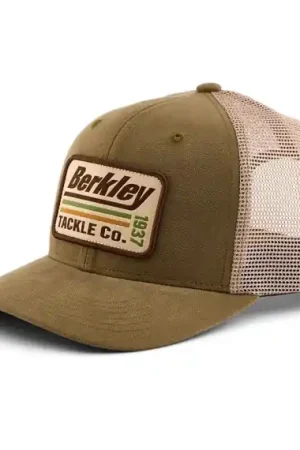 Berkley Berkley Striper Trucker Cap - Olive/Khaki Vente Flash