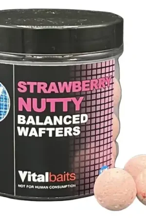 Vital Baits Strawberry Nutty Wafters 18mm 100 g Meilleur Choix