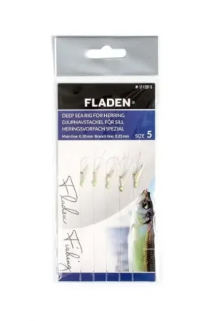 Fladen Sabiki Mother Of Pearl/Glow Real Fish-Skin Expédition Rapide