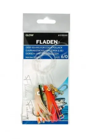 Produit De Marque Fladen Mini Octopus Green, Orange, Pink, Hook Size 6/0