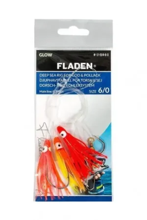 Commander Vite Fladen Mini Octopus Pink, Orange, Red, Hook Size 6/0