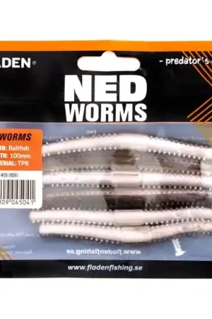 Prix Bas Fladen NED worm 6p 10cm Blue Glitter