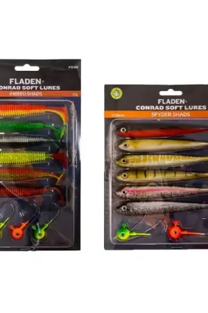 Fladen Conrad Softlures 3x6 150mm Spyder Shad Assorted Colors Remise