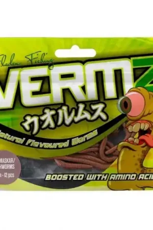 Fladen Vermz Earthworm 12 cm 12pcs, Natural Brown Soldes