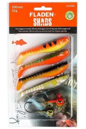 Fladen Jig Assortment Shad 80mm Colour combo 3 Dernier Modèle