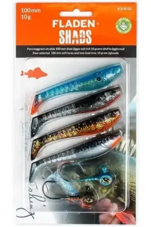 Offre Limitée Fladen Jig Assortment Shad 100mm Colour combo 2